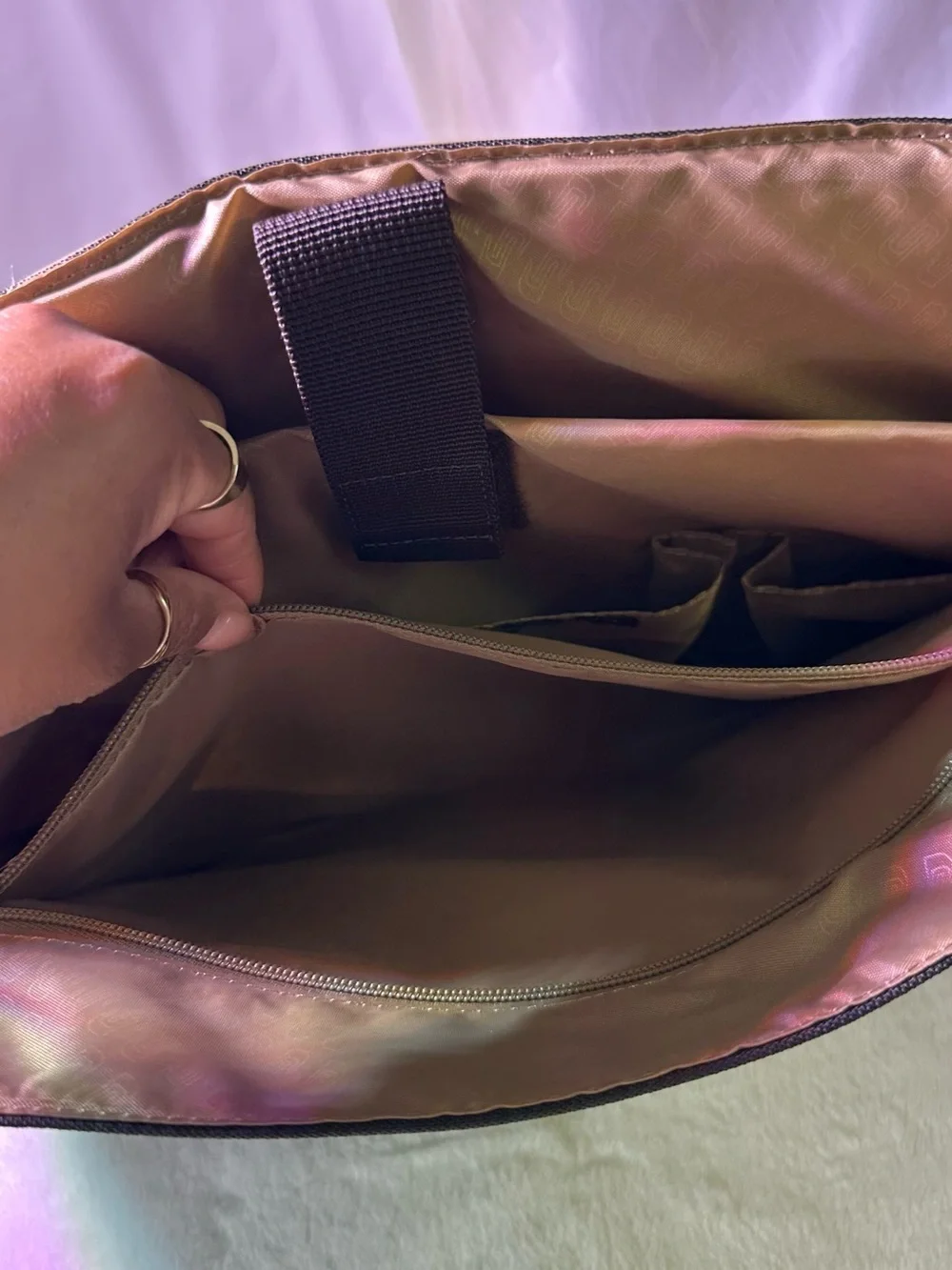 Men's Leather Messenger Bag - Black